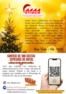 STIACR – Participe do sorteio de 100 cestas especiais de natal