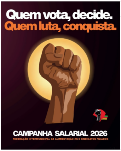 Campanha Salarial 2026 – Quem vota, decide. Quem luta, conquista.