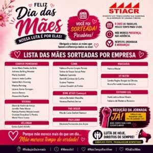 STIACR – Sorteio especial Dia Das Mães